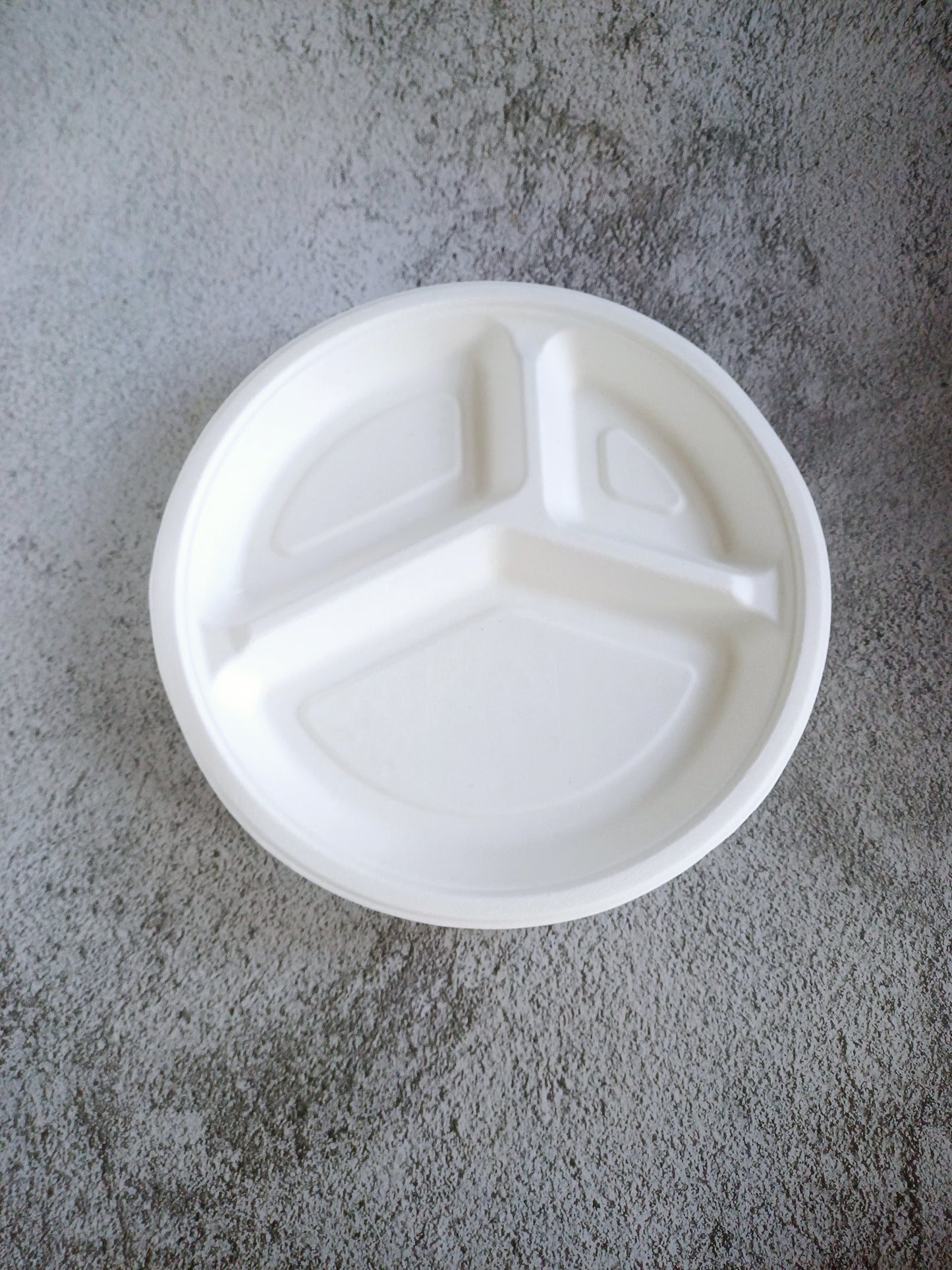 Corn Starch 3 Compartment Plates (Pack of 25)