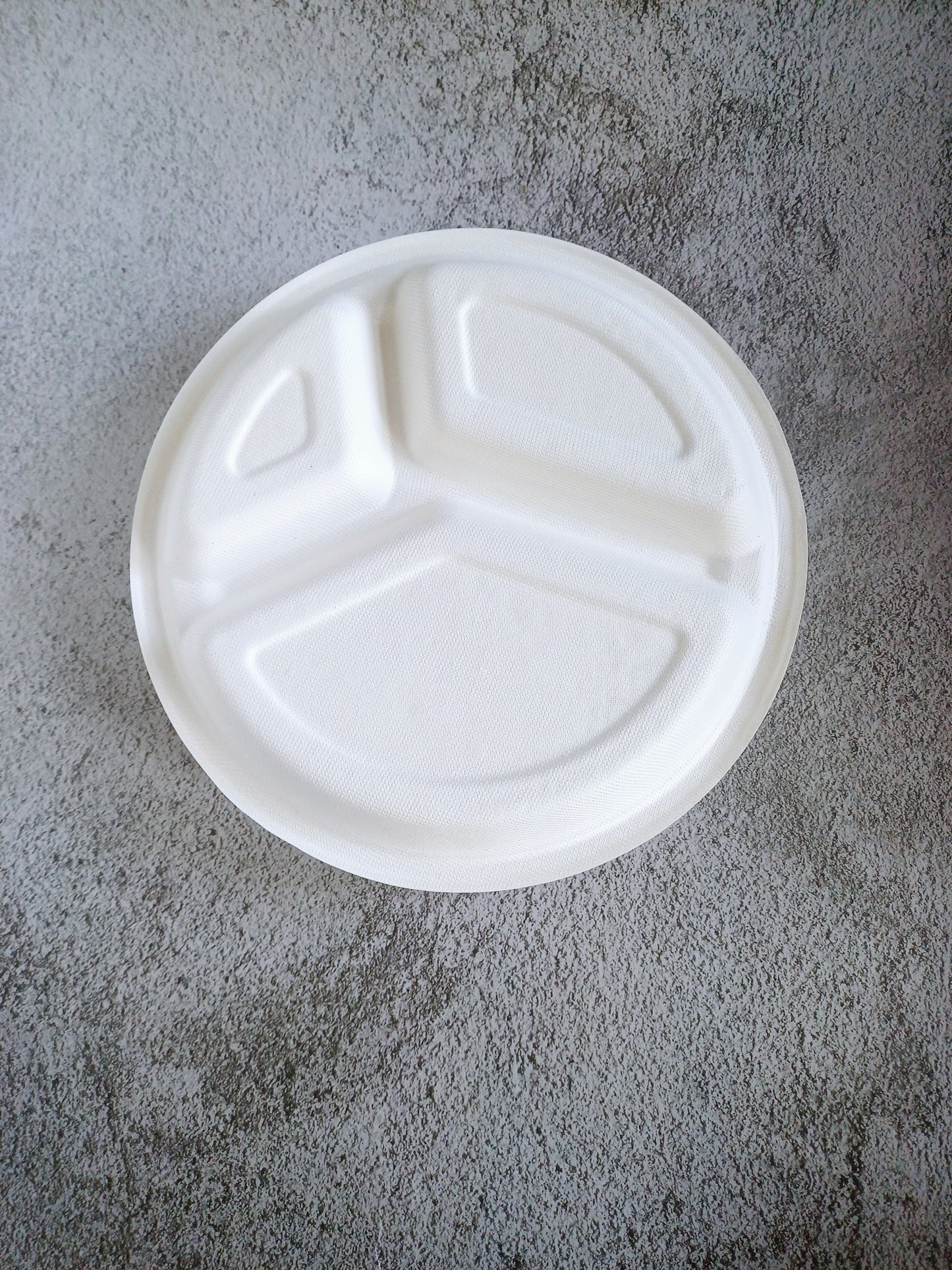 Corn Starch 3 Compartment Plates (Pack of 25)