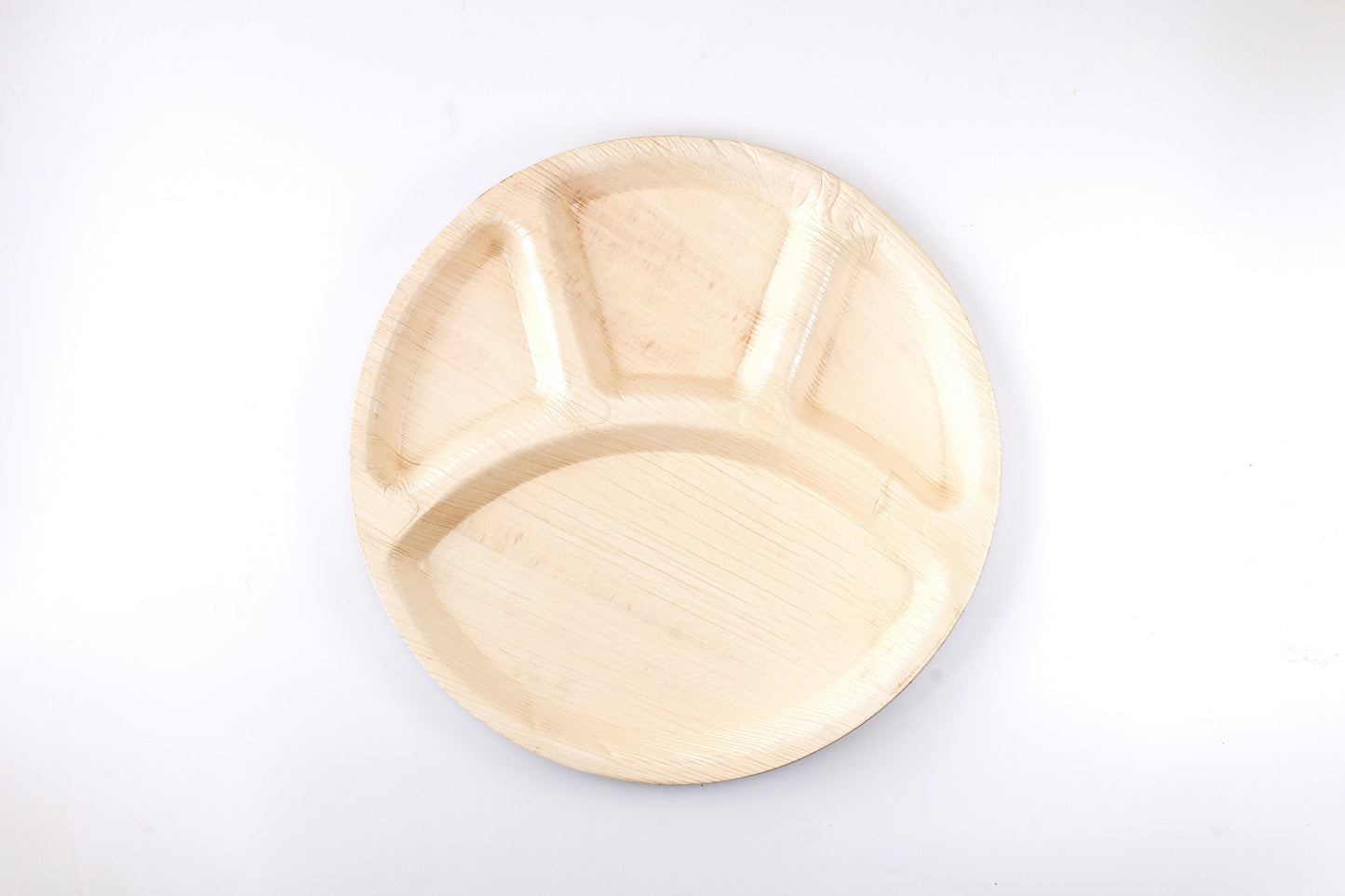 Areca Palm Leaf Disposable Round 4 Compartment Plates 12"/30 cm (pack of 25)