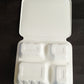 Sugarcane Bagasse 9" x 8" (23x20cm) Take Away Containers With 4 Compartments & Flat Lid (Pack of 50)
